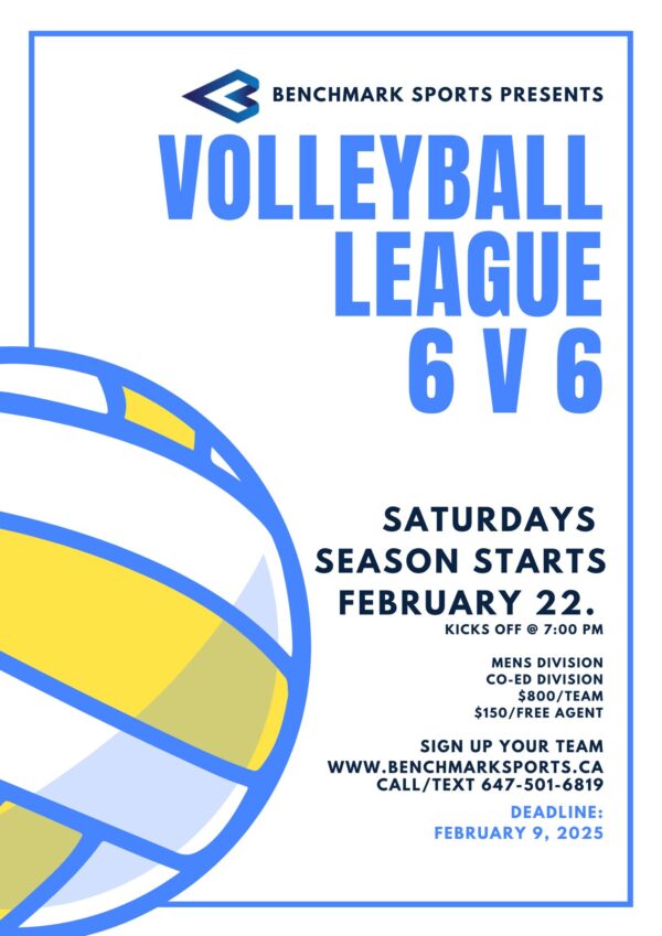 Register a Team: Winter Volleyball (Men's or Co-ed 6 on 6)